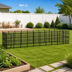 Specifications of Large Black Outdoor Dog Kennel - 27.65m²