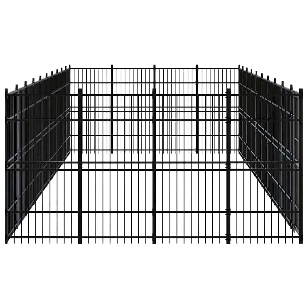 Outdoor Dog Kennel Exercise Enclosure Large Steel Ventilated