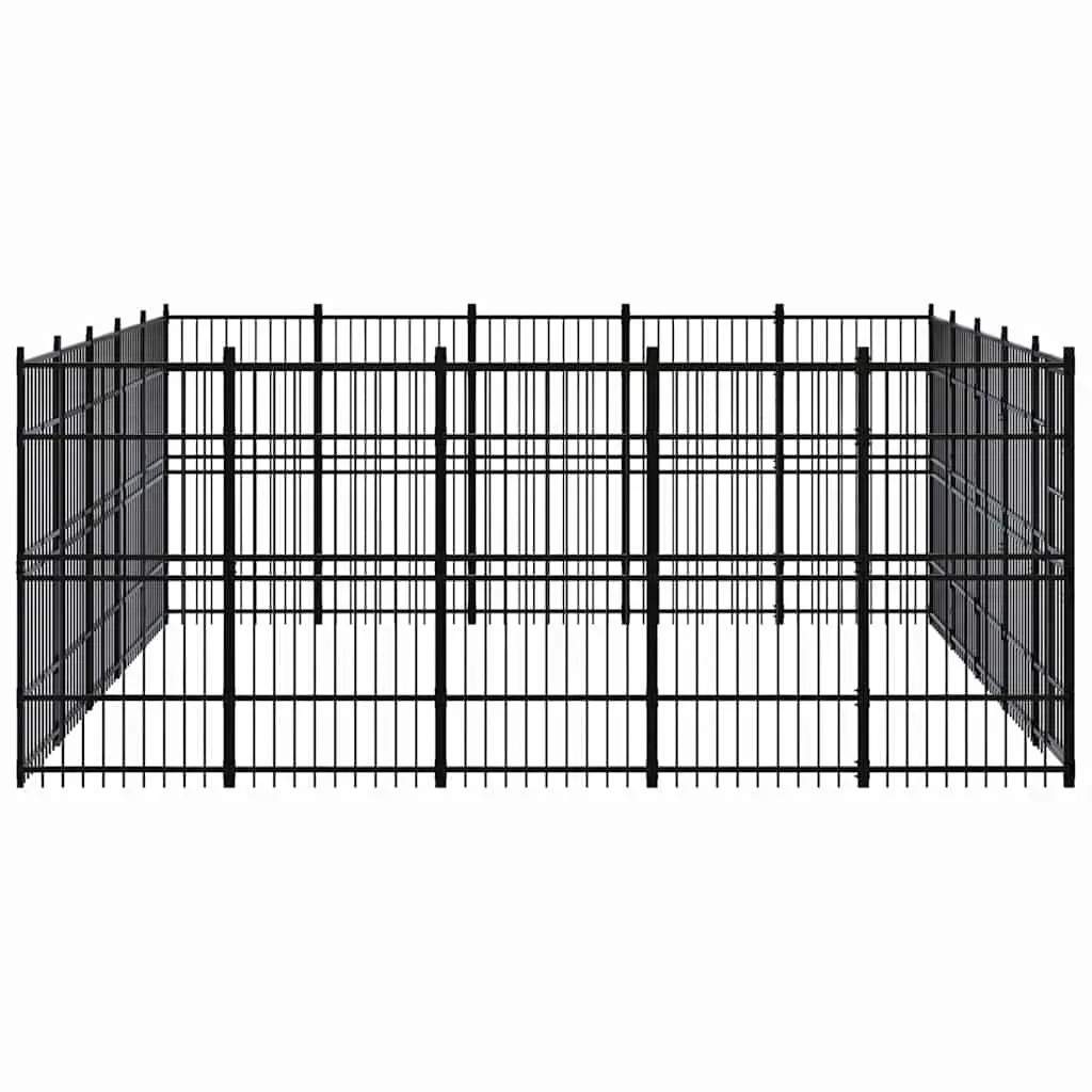 Dog Kennel Outdoor Run Enclosure Large Play Area 23.04 m²