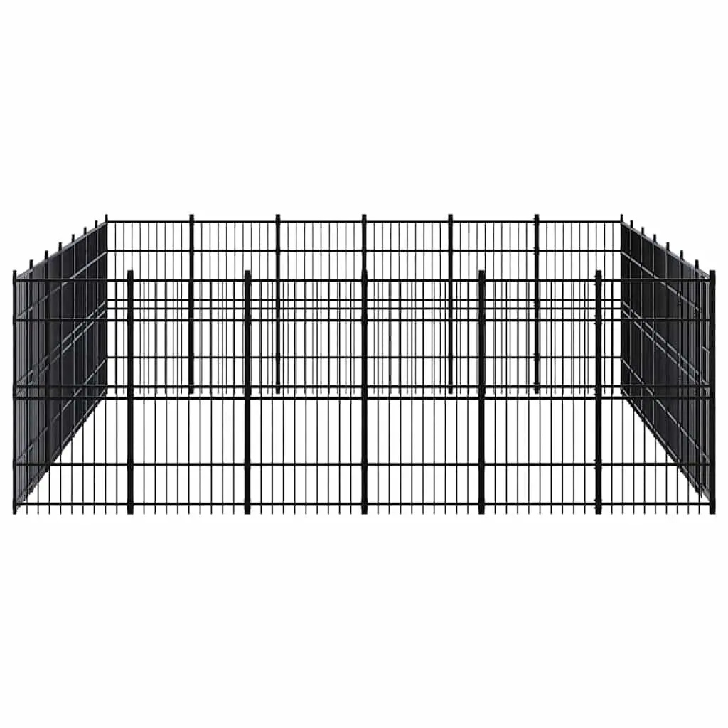 Dog Kennel Outdoor Steel Pet Enclosure 38.71m²