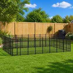 Specifications for Large Black Steel Dog Kennel