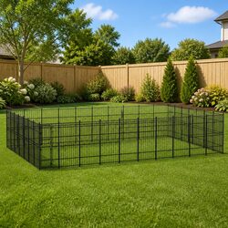 Specifications of the Large Black Steel Dog Kennel