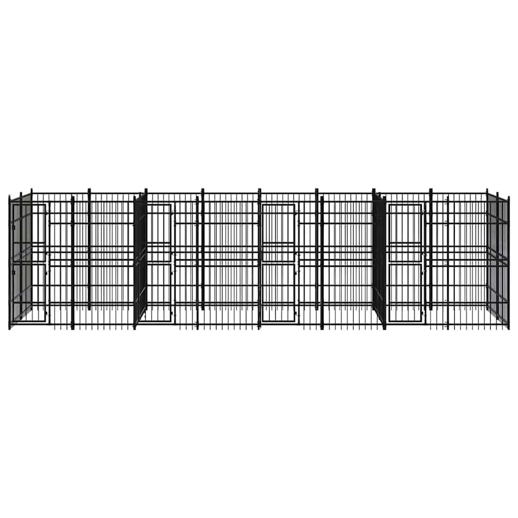 Dog Kennel Outdoor Steel Exercise Run Enclosure 14.75 m²