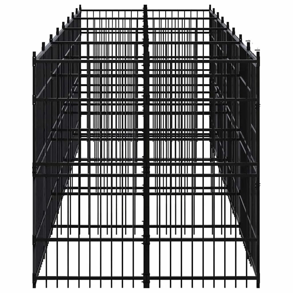 Dog Kennel Outdoor Steel Exercise Run Enclosure 14.75 m²