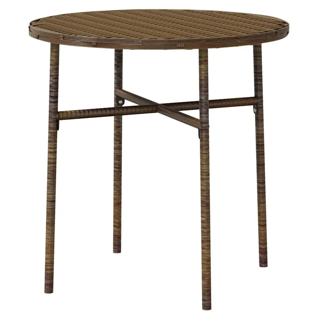 3 Piece Outdoor Dining Set Patio Garden Furniture Brown Table Chairs