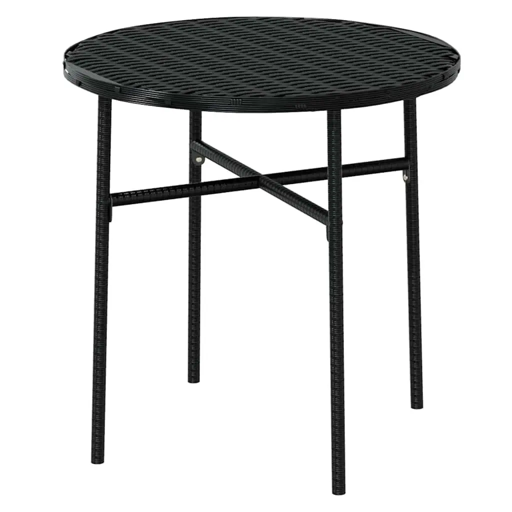 3 Piece Outdoor Dining Set Garden Patio Furniture Black