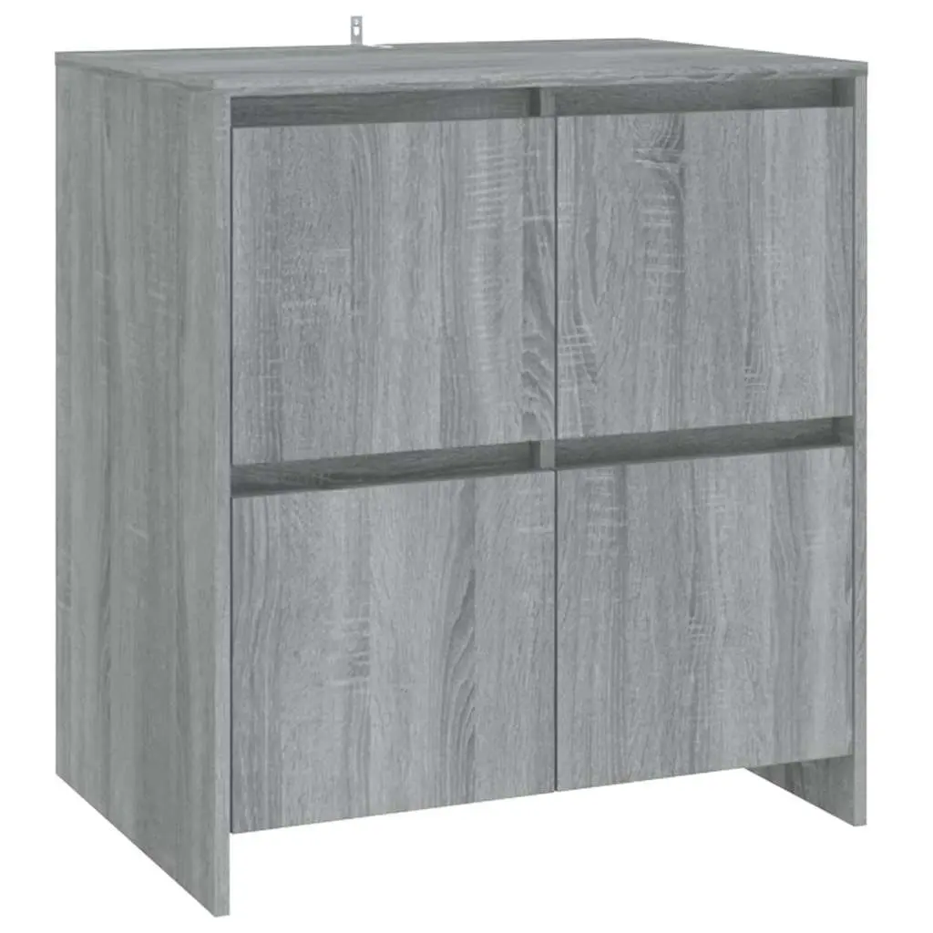 2 Piece Grey Sideboard Storage Cabinet