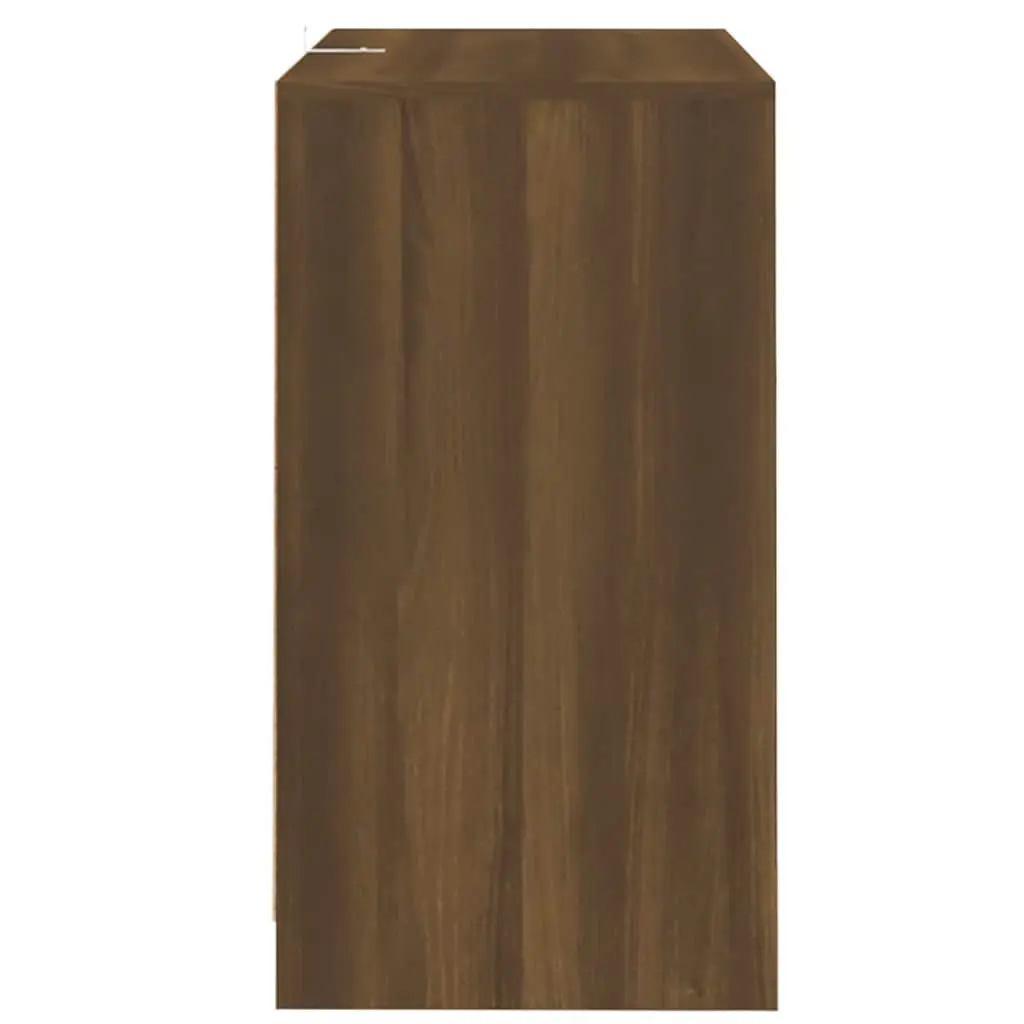 Sideboards 2 pcs Brown Oak 70x41x75 cm Storage Cabinet Doors Engineered Wood