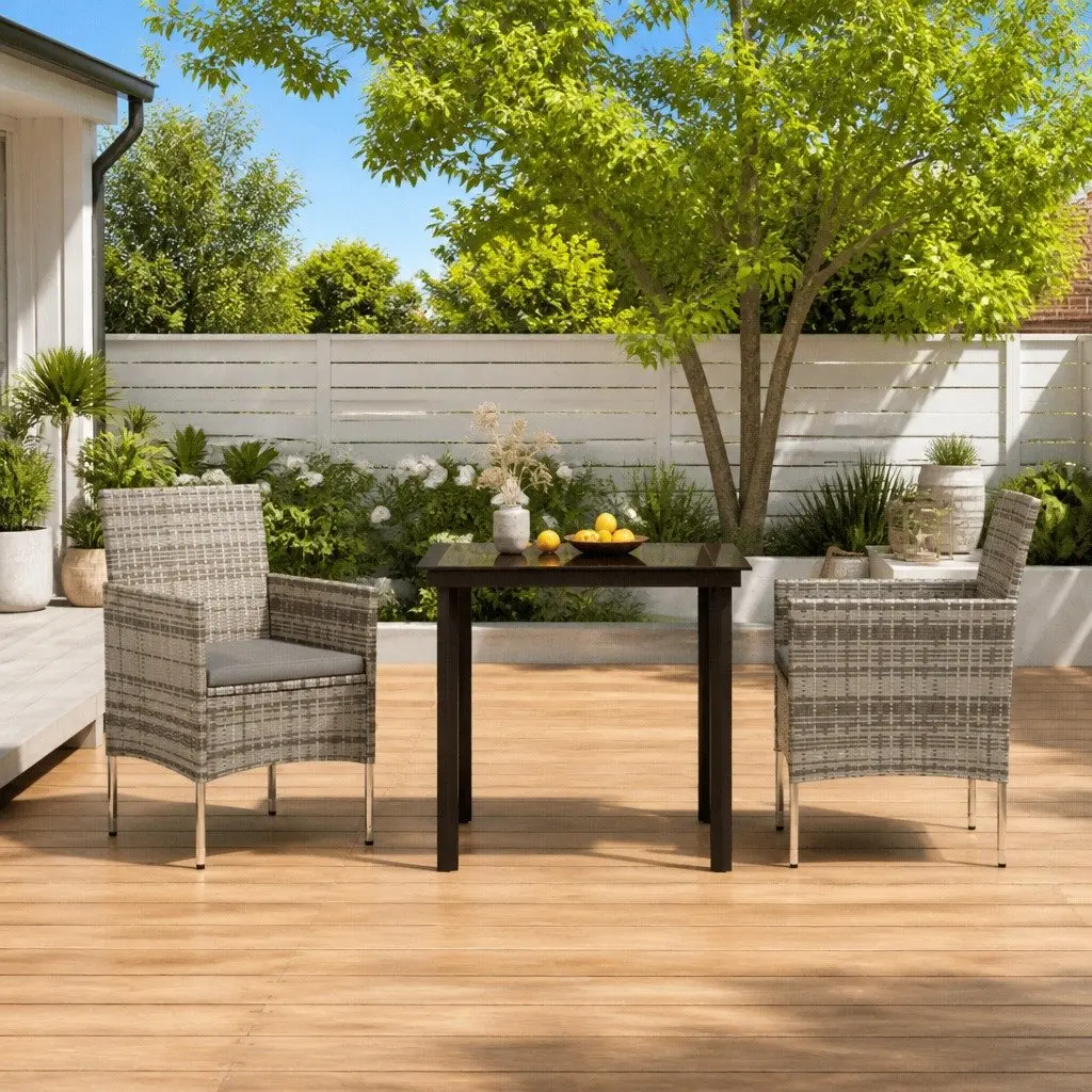 3-Piece Outdoor Garden Dining Set