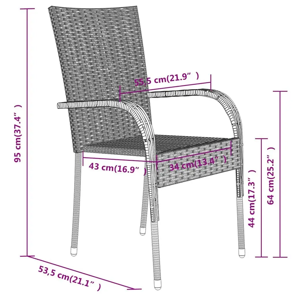 5 Piece Outdoor Dining Set Glass Table Rattan Chairs Patio Furniture Brown