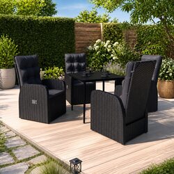 Specifications of 5 Piece Garden Dining Set with Cushions