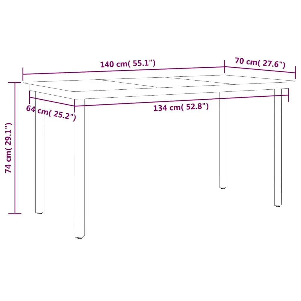5 Piece Garden Dining Set Outdoor Patio Furniture Anthracite Steel Frame Glass