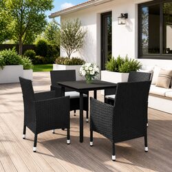 5 Piece Garden Dining Set with Dimensions and Specs
