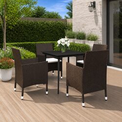 Specifications of 5 Piece Garden Dining Set - Brown