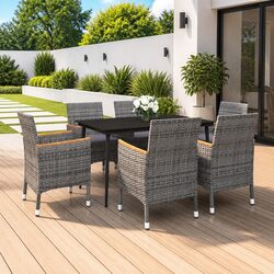 7-Piece Outdoor Dining Set Specifications and Features