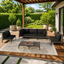 Specifications of 6-Piece Garden Lounge Set in Grey