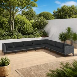 8 Piece Outdoor Garden Lounge Set: Specifications