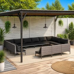 Specifications of 13 Piece Garden Lounge Set with Cushions