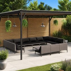 Specifications of the 14 Piece Grey Garden Lounge Set