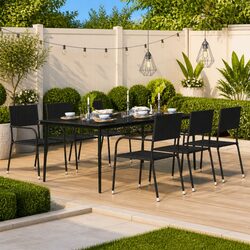 Dimensions and Specifications of the Black Garden Dining Table