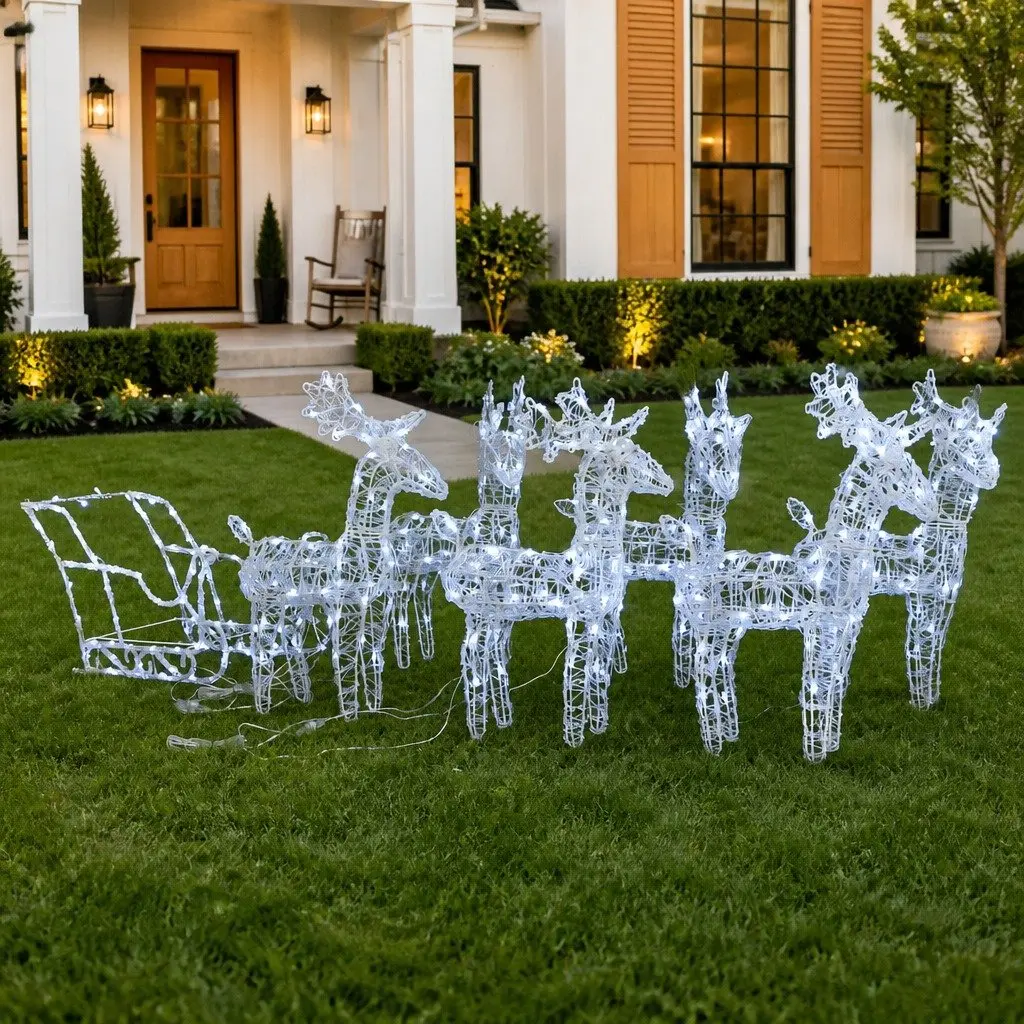 320 Cold White LED Christmas Decoration Set
