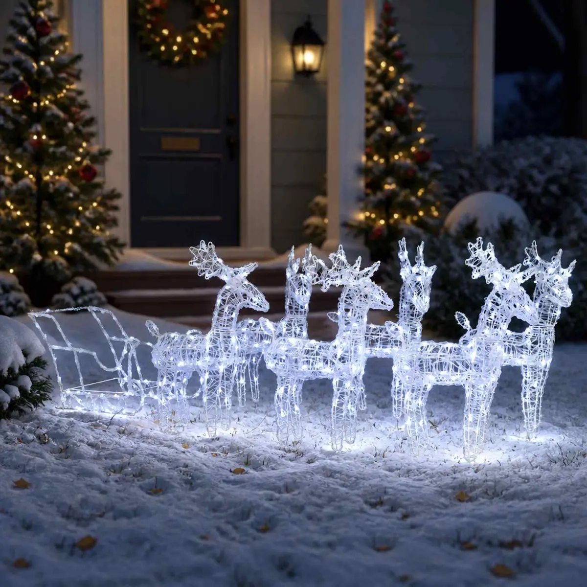 320 Cold White LED Christmas Decoration Set