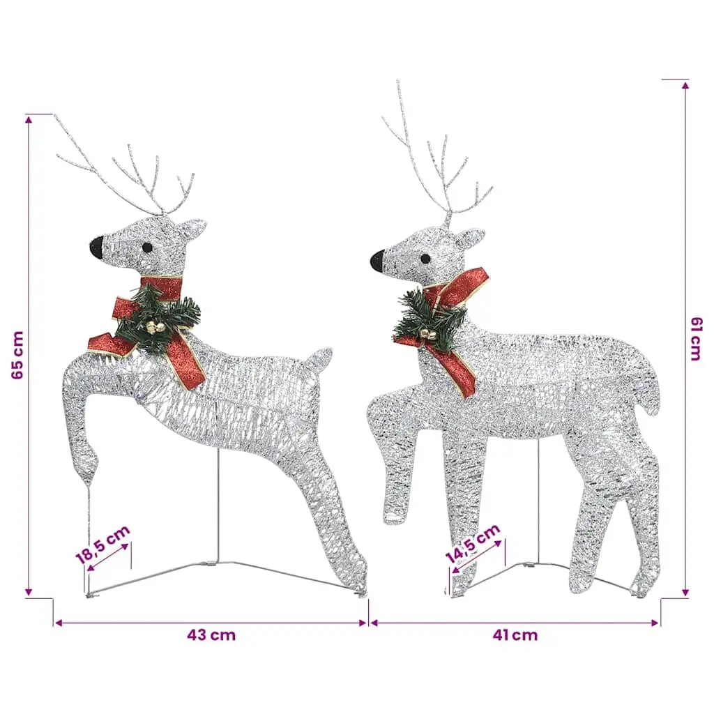 Christmas Decoration Reindeer Sleigh Indoor Outdoor 140 LED Lights