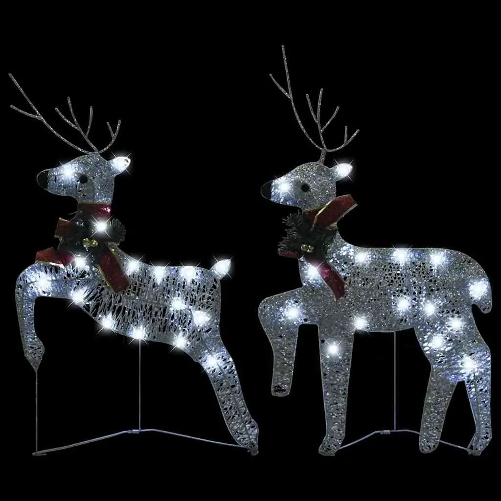 Christmas Decoration Reindeer Sleigh Indoor Outdoor 140 LED Lights