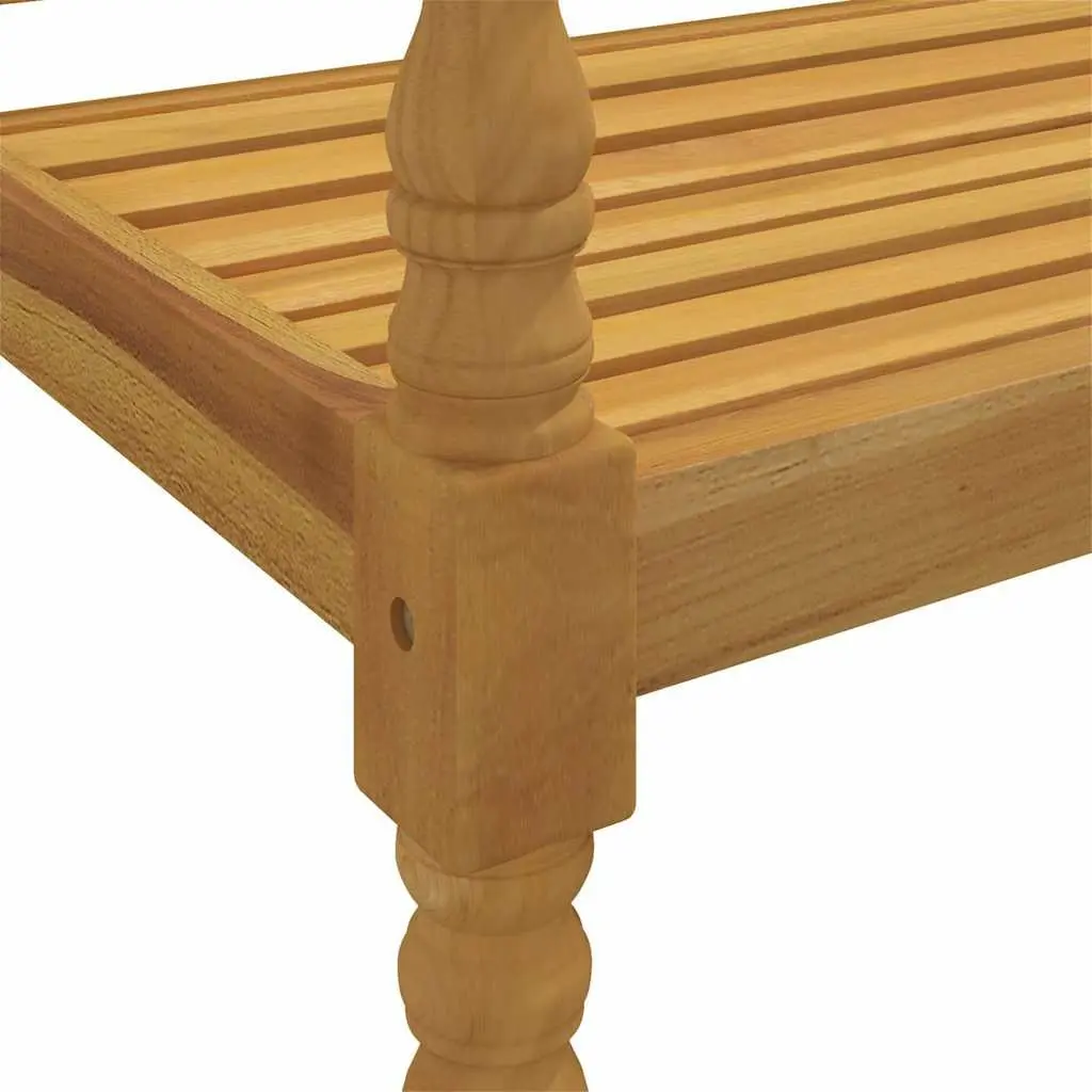 Outdoor Bench Garden Patio Seating 150cm with Armrests Backrest Cushion