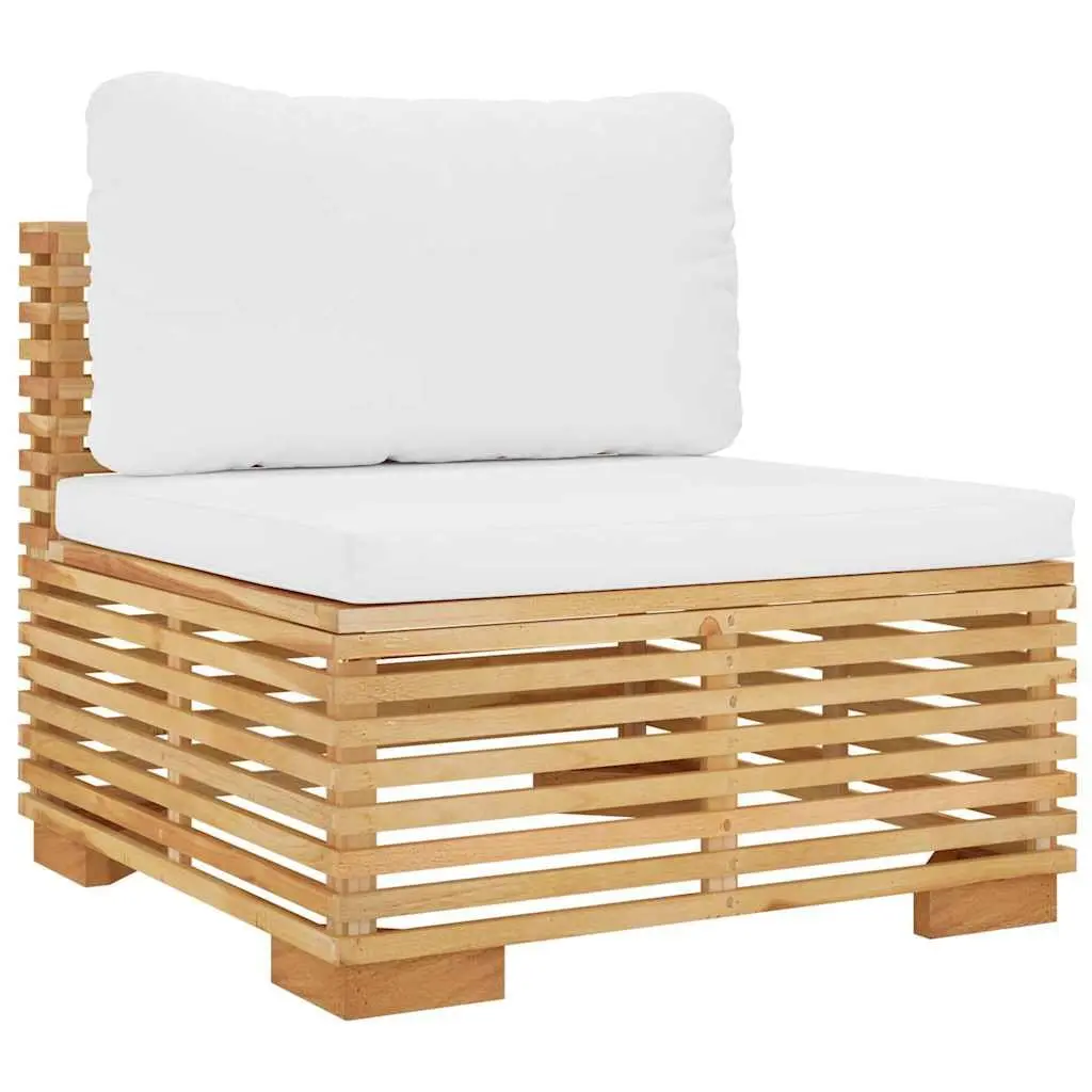 6-Piece Solid Teak Garden Lounge Set with Cushions