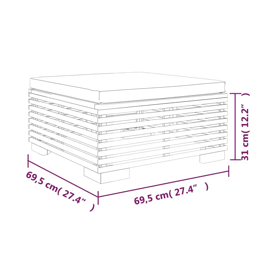 9 Piece Garden Lounge Set with Cushions