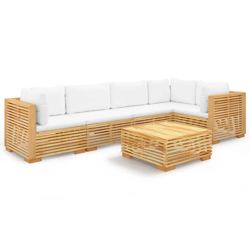 6-Piece Teak Garden Lounge Set
