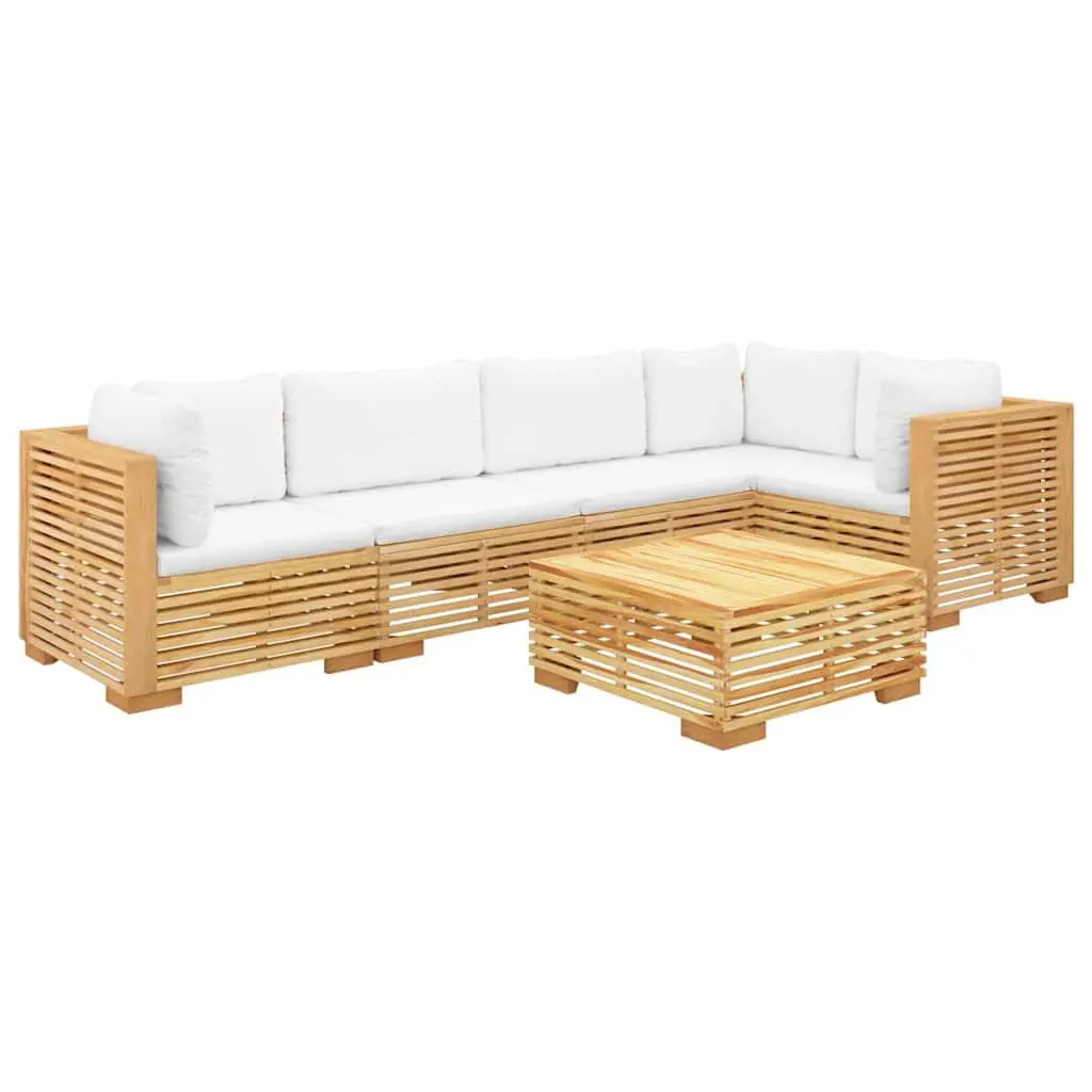 6-Piece Teak Garden Lounge Set