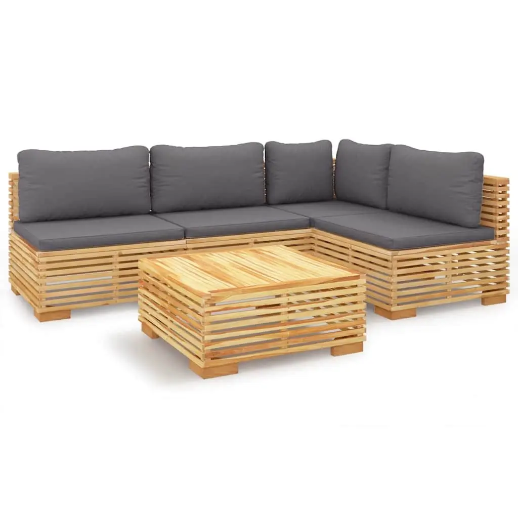 5 Piece Outdoor Garden Lounge Set