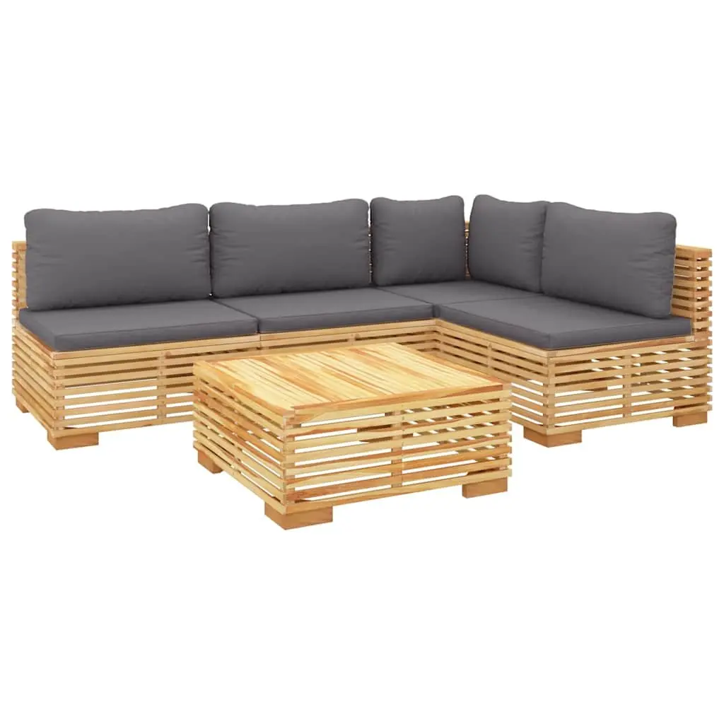 5 Piece Outdoor Garden Lounge Set