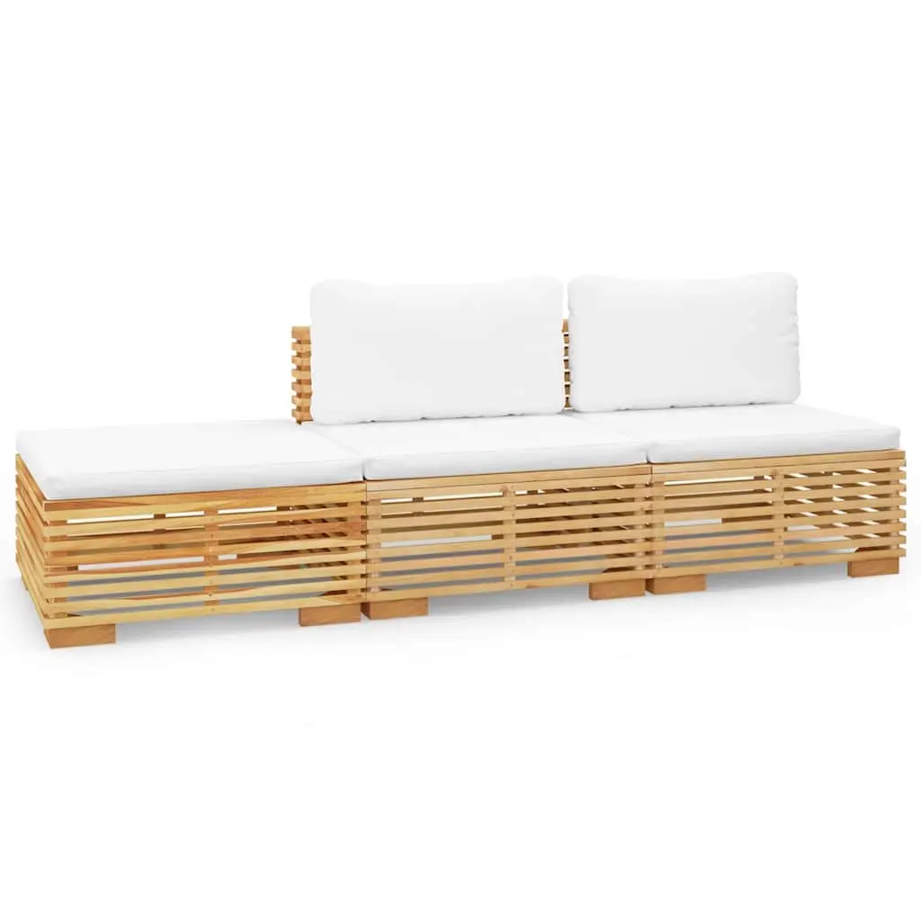 Garden Lounge Set 3 Piece Outdoor Furniture Teak Wood Patio