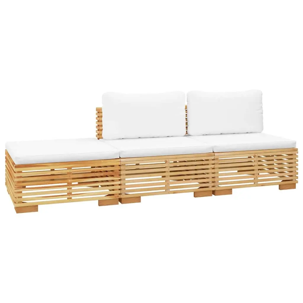 Garden Lounge Set 3 Piece Outdoor Furniture Teak Wood Patio