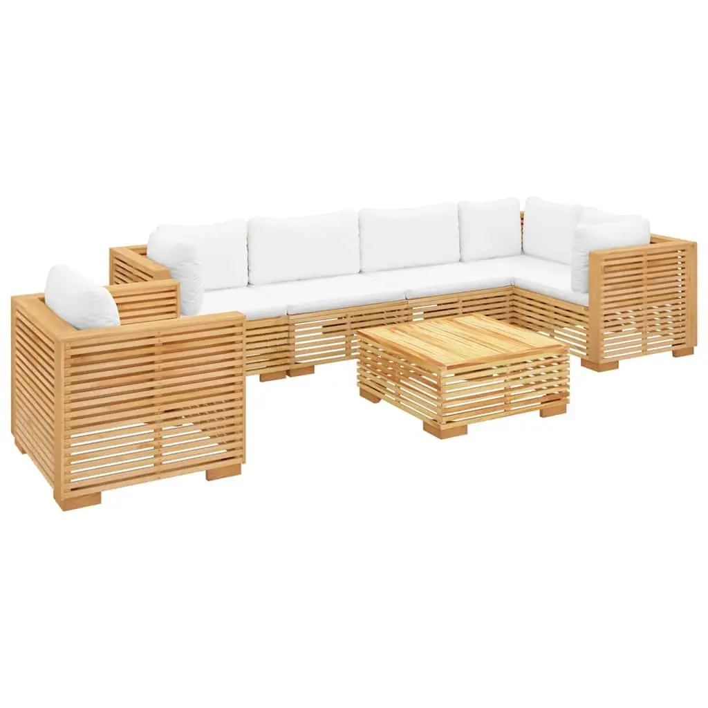 7-Piece Modular Garden Lounge Set with Cushions