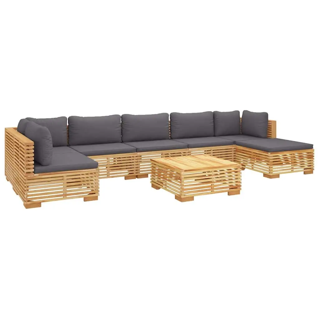 8 Piece Garden Lounge Set with Cushions Outdoor Furniture Seating Patio