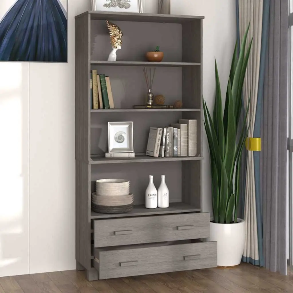 Solid Pine Wood Highboard Storage Unit