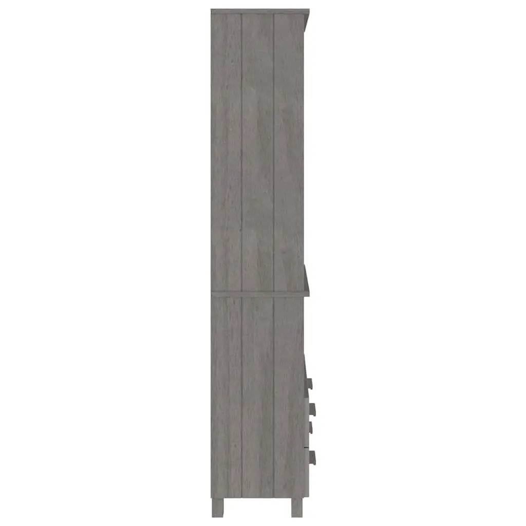 Solid Pine Wood Highboard Storage Unit