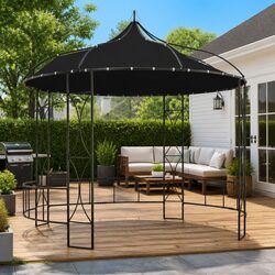 300x290 cm Round Gazebo - Dimensions and Materials
