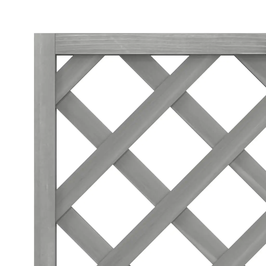 Wooden Trellis Planter for Garden 40x30x135 cm Grey
