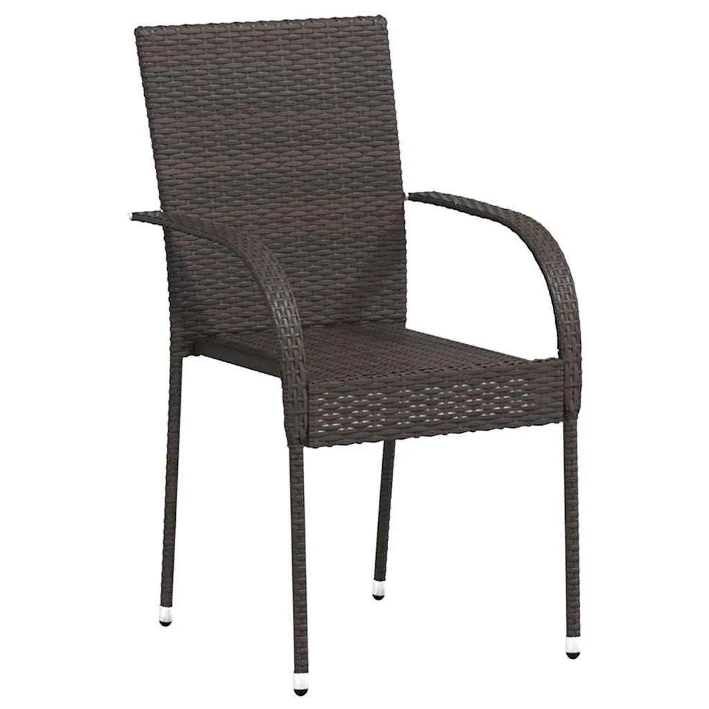 Stackable Outdoor Dining Chairs, 6 pcs