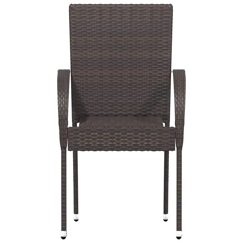 Stackable Outdoor Dining Chairs, 6 pcs