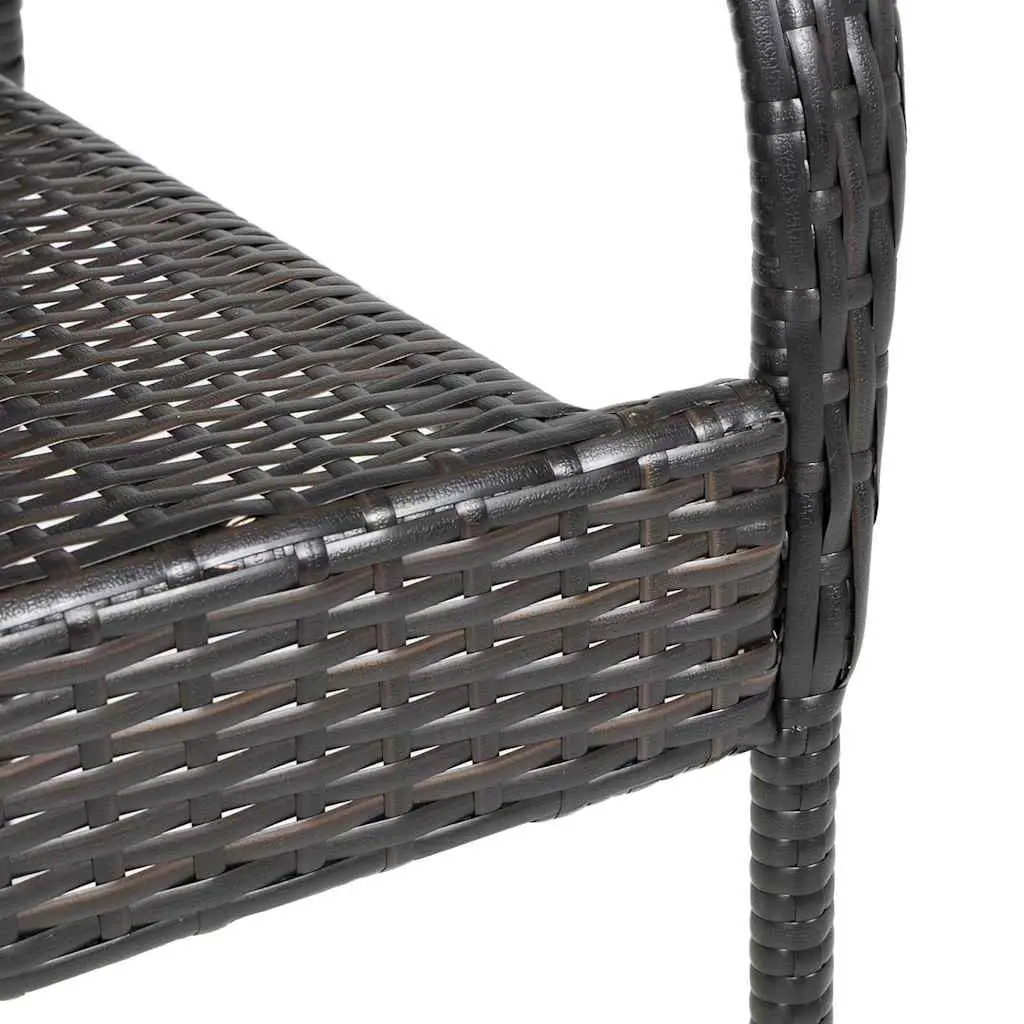 Stackable Outdoor Dining Chairs, 6 pcs