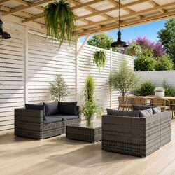 Specifications of the 5-Piece Grey Garden Lounge Set