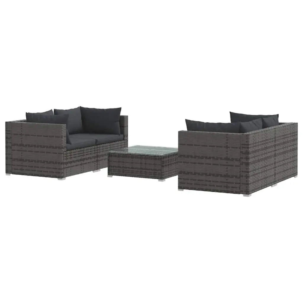 Garden Lounge Set 5 Piece Outdoor Furniture for Patio and Garden Grey