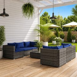 7 Piece Garden Lounge Set: Modular & Comfortable