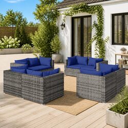 Detailed Specs for the 8-Piece Outdoor Lounge Set
